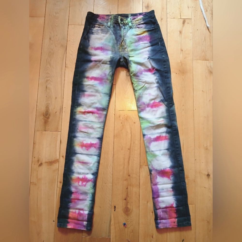 American Apparel Tie-Dye Skinny Jeans